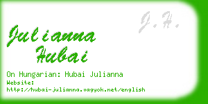 julianna hubai business card